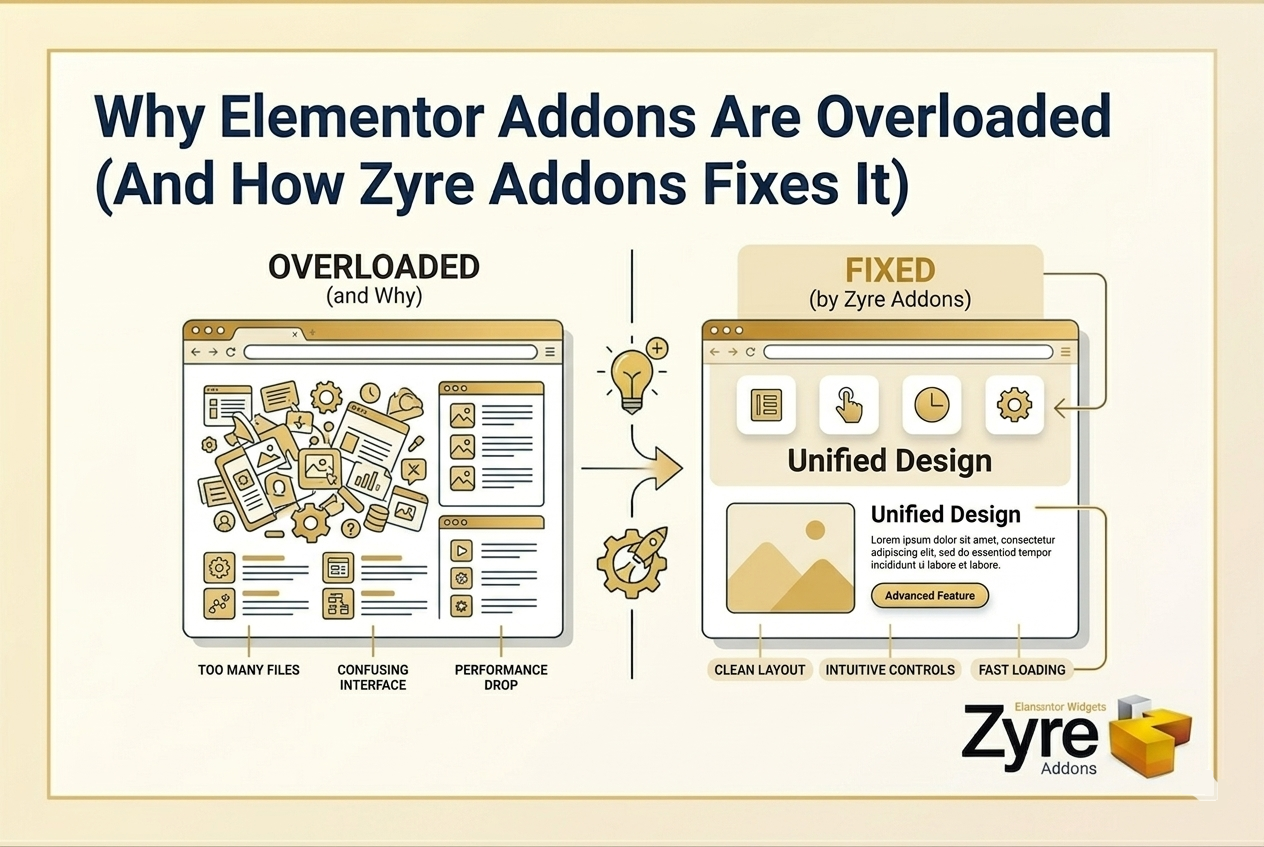 Why Elementor Addons Are Overloaded (And How Zyre Addons Fixes It)